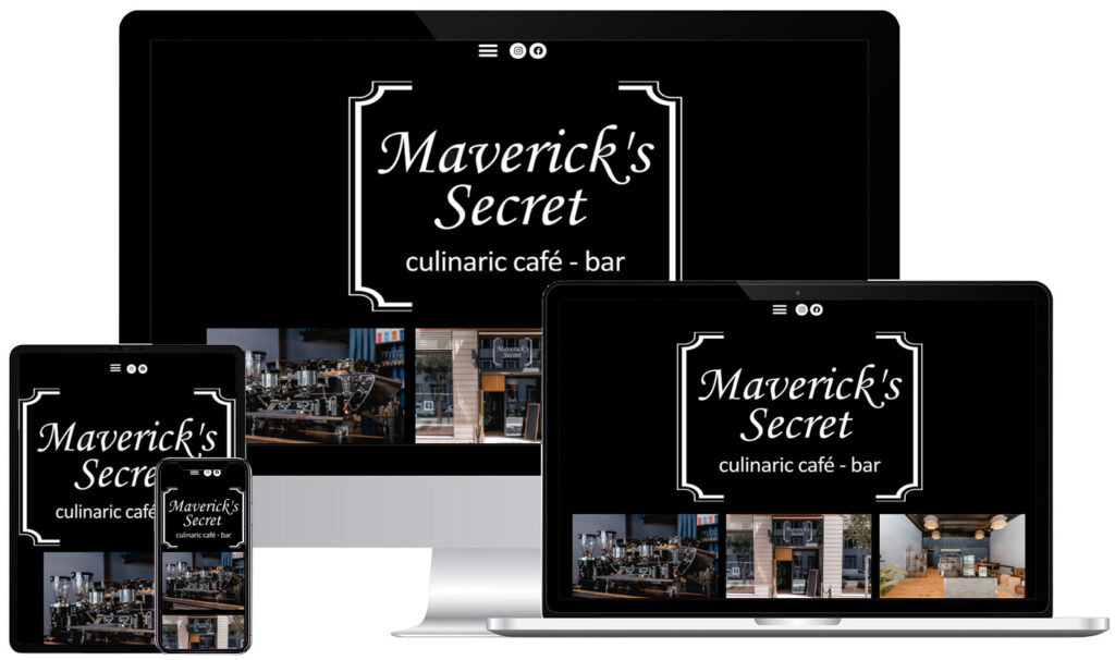 Admavio Referenz Arbeit Website Maverick's Secret Zürich Bar Café